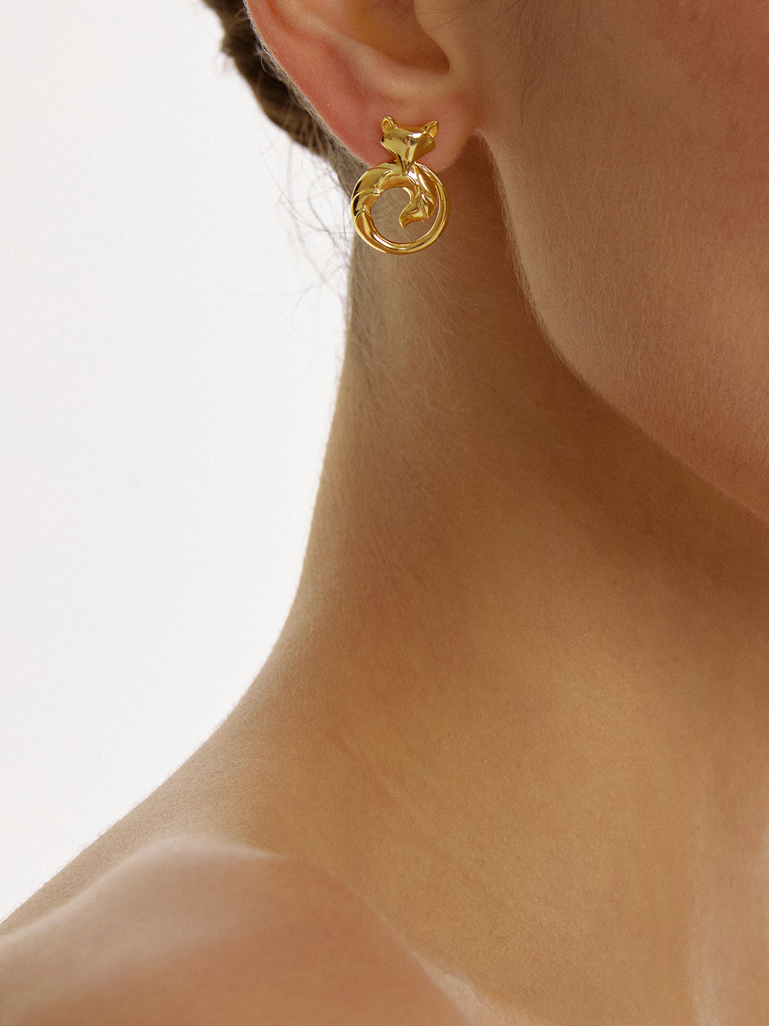 Nine-tailed Fox Guardian Stud Earrings