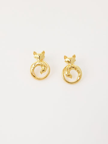 Nine-tailed Fox Guardian Stud Earrings