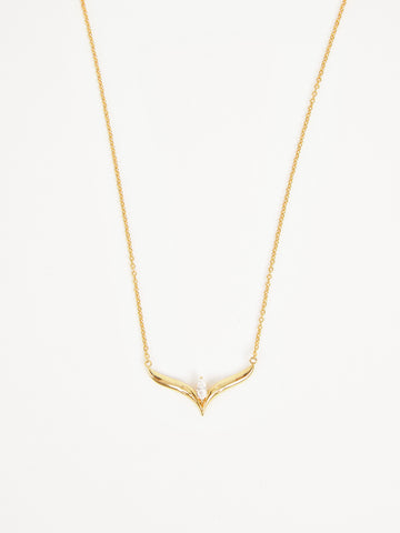 Nine-tailed Fox Guardian V-shaped Necklace