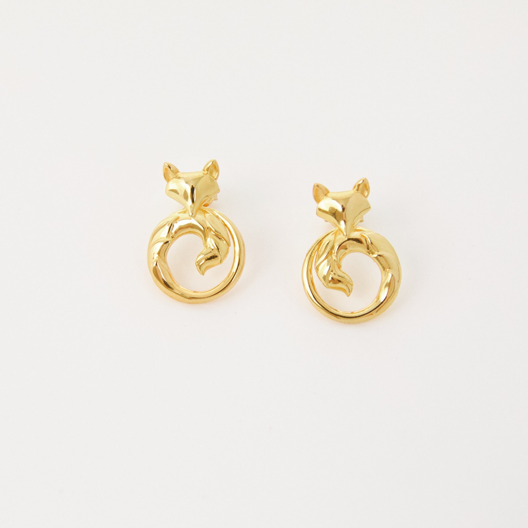 Nine-tailed Fox Guardian Stud Earrings