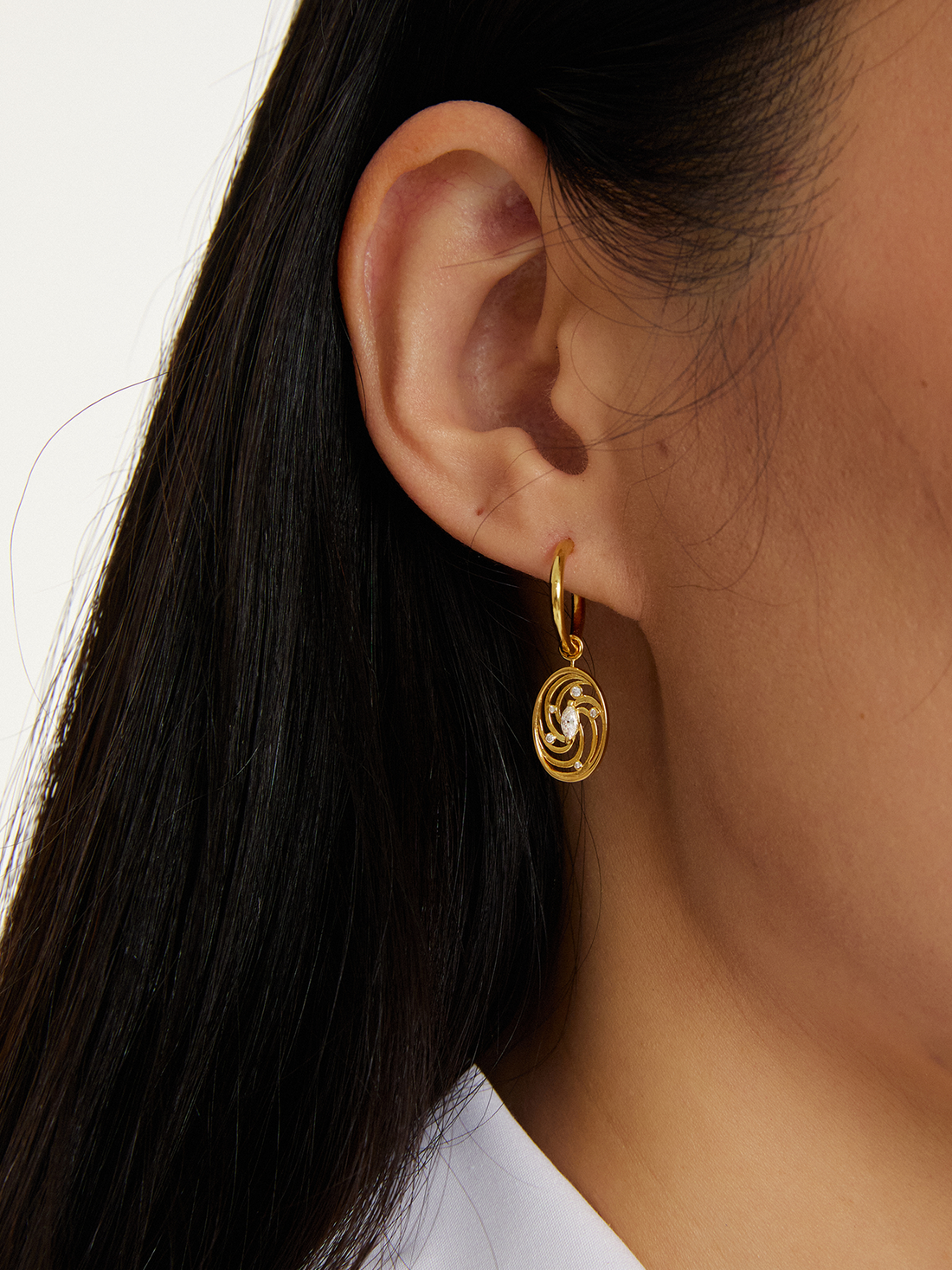 Spacetime Portal Hoop Earrings