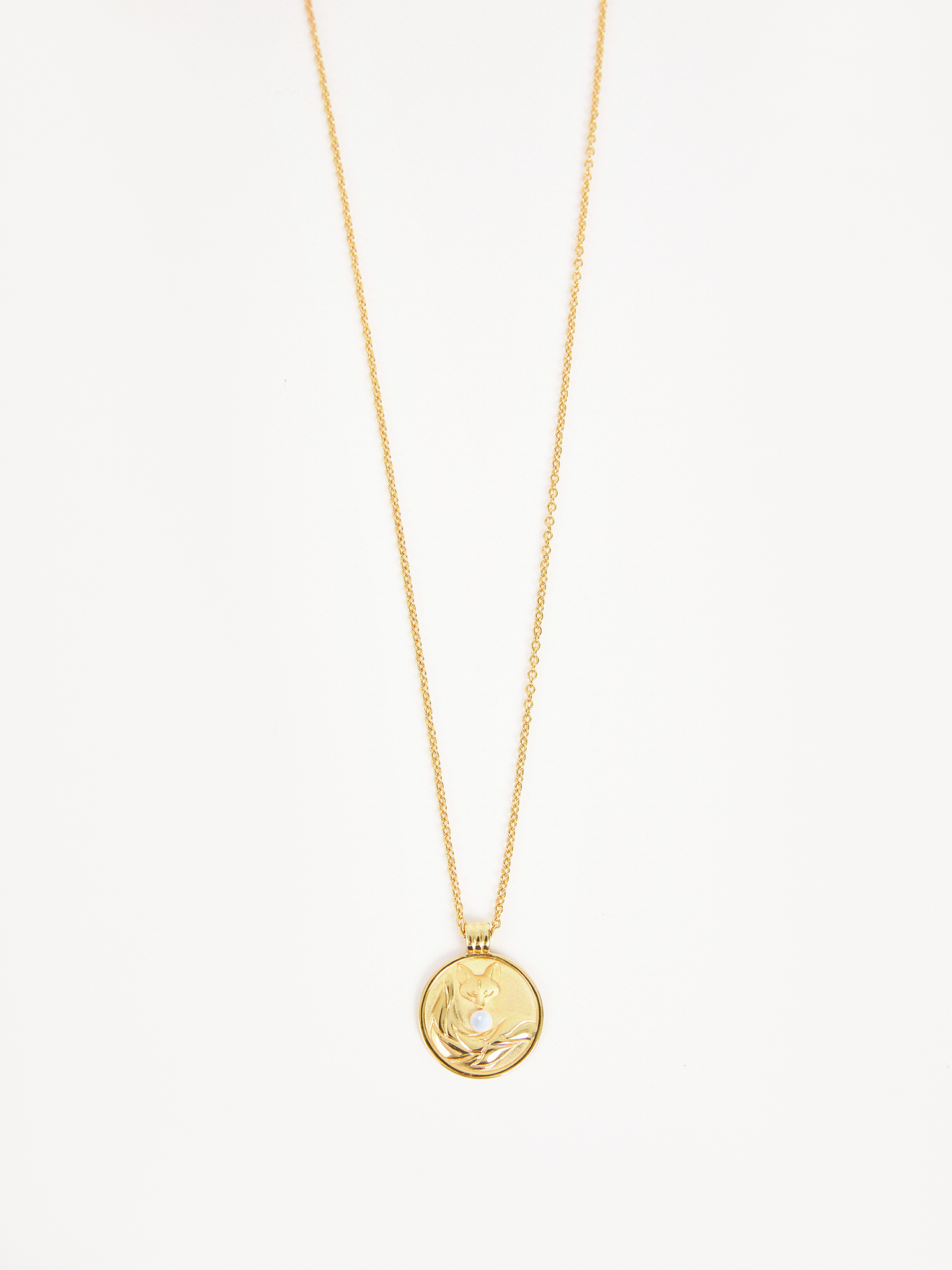 Nine-tailed Fox Guardian Pendant Necklace